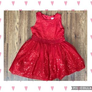 Cat & Jack Red Sequin Dress (3t)